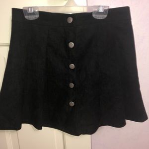 Button front skirt
